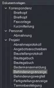 Der Office-Center in CATSboss unterstützt mit Mustervorlagen das Schreiben von Geschäftsbriefen.