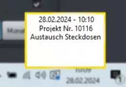 CATSboss, der Elektro- und SHK-Software, erinnert an Termine wie Aufgaben, Besprechungen etc.