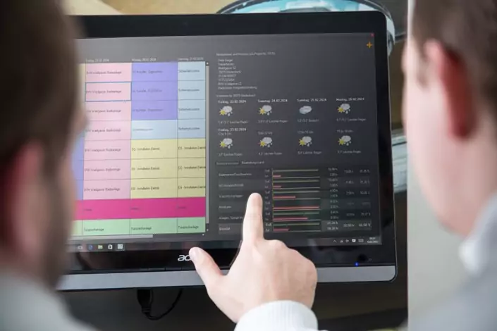 Informationsplattform für Mitarbeiter, integriert in CATSboss, der Elektro- und SHK-Software.